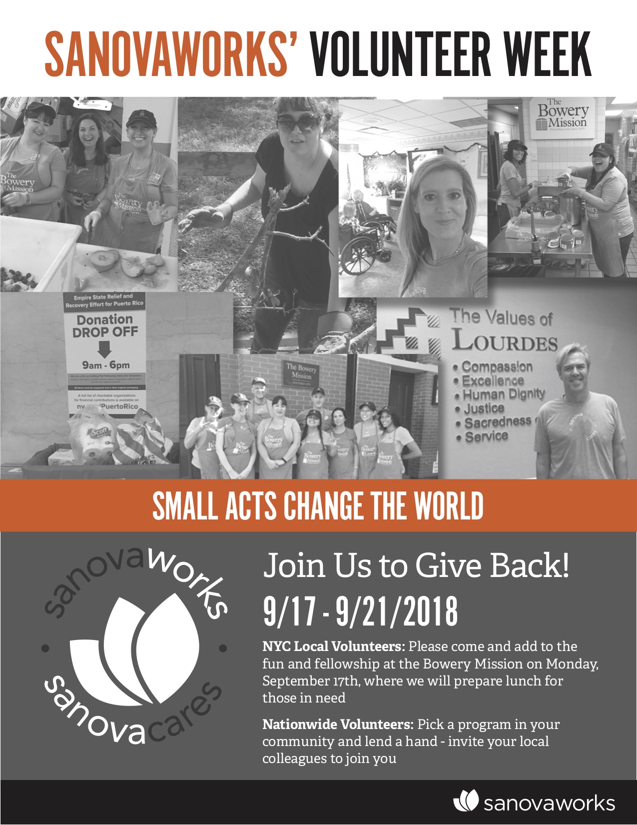 Sanovaworks volunteer week