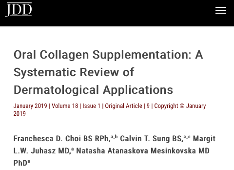 Sanovaworks JDD oral Collagen New York Times